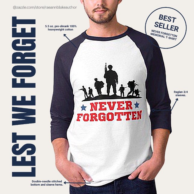 T-Shirt Mémorial Jamais Oublié (Créateur téléchargé)
