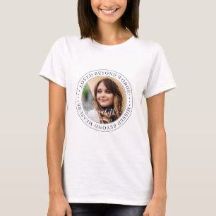 T-shirt Memorial Love Beyond Words Élégant Photo Chic