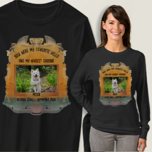 T-shirt Mémorial Mon préféré Bonjour Abstrait coucher de s