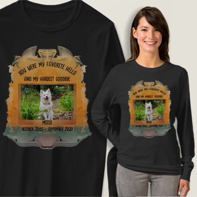 T-shirt Mémorial Mon préféré Bonjour Abstrait coucher de s (Créateur téléchargé)