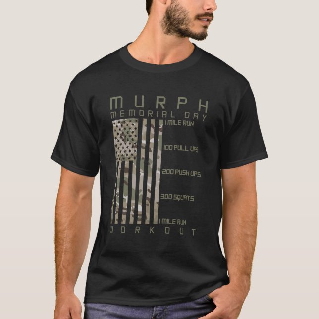 T-shirt Mémorial Murph Jour d'entraînement Bois Cam Multi  (Devant)