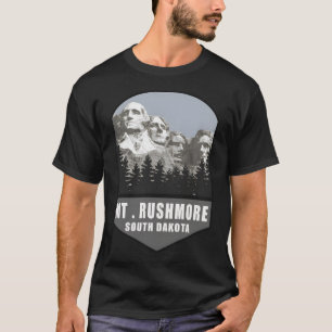 T-shirt Mémorial national du Mont Rushmore � Coeur de l'hé