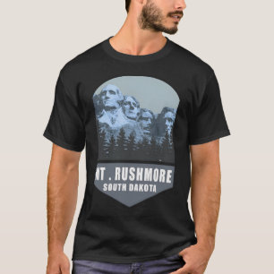 T-shirt Mémorial national du Mont Rushmore � Coeur de l'hé