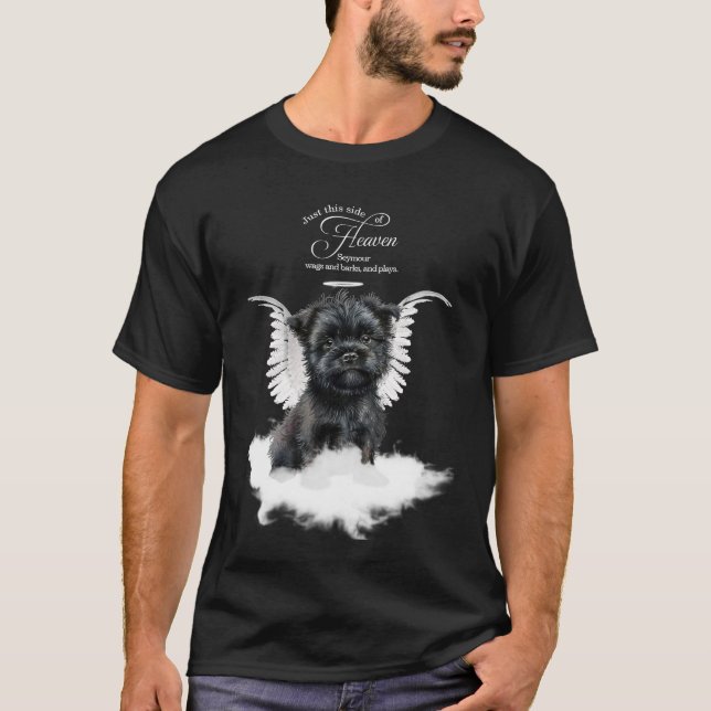T-shirt Mémorial personnalisé pour chien Affenpinscher (Devant)