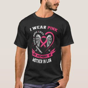 T-shirt Mémorial Perte De Mère En Droit Cancer Du Sein Con