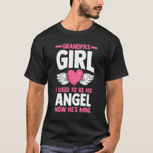 T-shirt Mémorial petite fille de grand-père que j'étais so