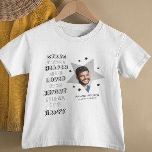 T-Shirt Memorial Photo d'Étoile Personnalisé pour