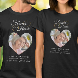 T-shirt Mémorial Photo Forever In Our Hearts