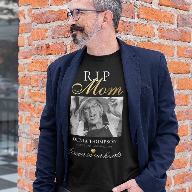 T-Shirt Mémorial Photo Repose Mère (Créateur téléchargé)