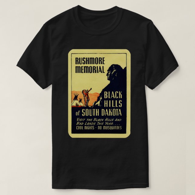 T-shirt Mémorial Rushmore des années 1940 (Design devant)