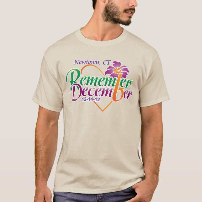 T-shirt Mémorial Sandy Hook - Souvenir Décembre (Devant)