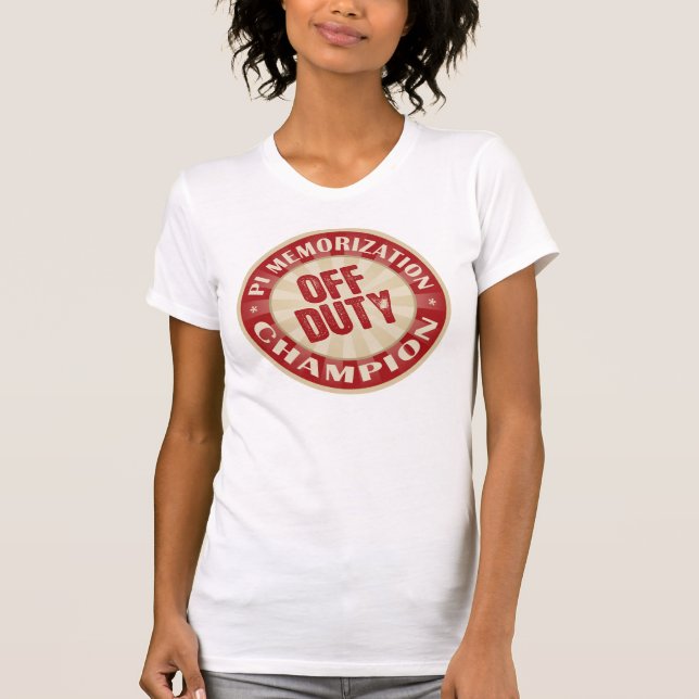 T-shirt Mémorisation qui n'est pas de service de pi (Devant)