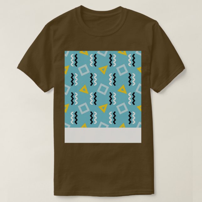 T-shirt Memphis 80s Style Graphic Design Motif (Design devant)