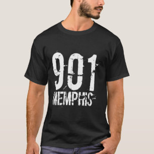 T-shirt Memphis 901 Indicatif régional désorganisé