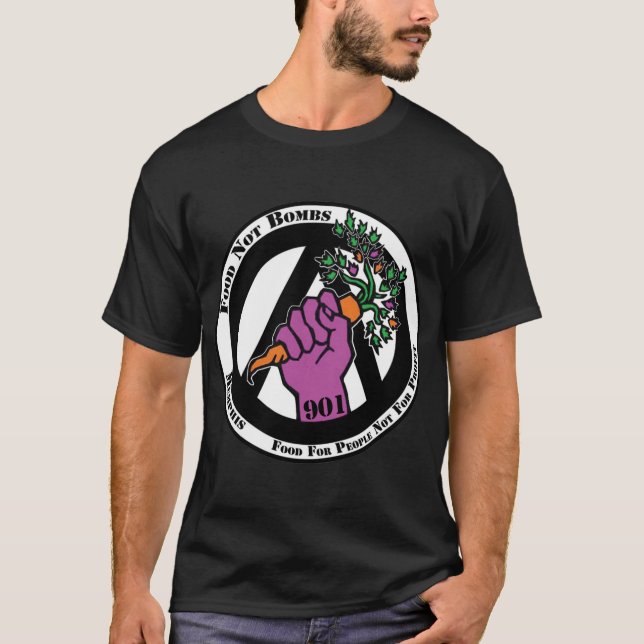 T-shirt Memphis Food Not Bombs classic (Devant)