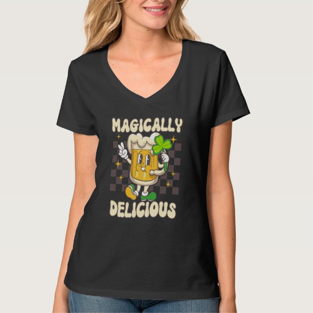 T-shirt Men Magically Delicious St Patrick's Day Drinking  (Devant)