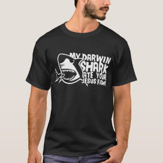 T-shirt Men_s mon requin de Darwin a mangé vos poissons Jo
