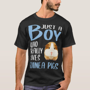 T-shirt Men Venin Cavy Just A Boy Who Really Loves Guinée