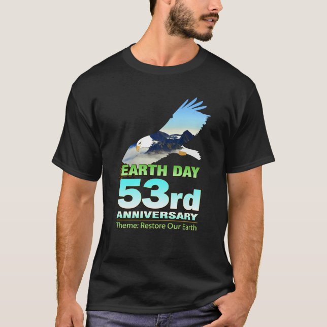 T-shirt Men Women Eco Friendly Attire for Earth Day 2023 (Devant)