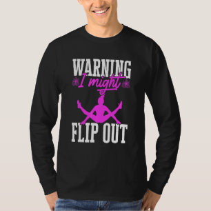 T-shirt Menace de pom-pom girl Je pourrais perdre la tête