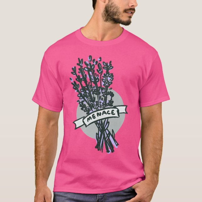 T-shirt Menace Lavande (Devant)