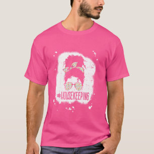 T-shirt Ménage Vie Messy Bun Ménage Ménage Nettoyer Maison