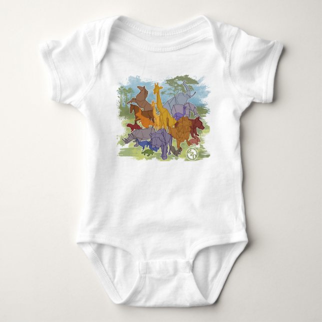 T-shirt Ménagerie Origami (Devant)