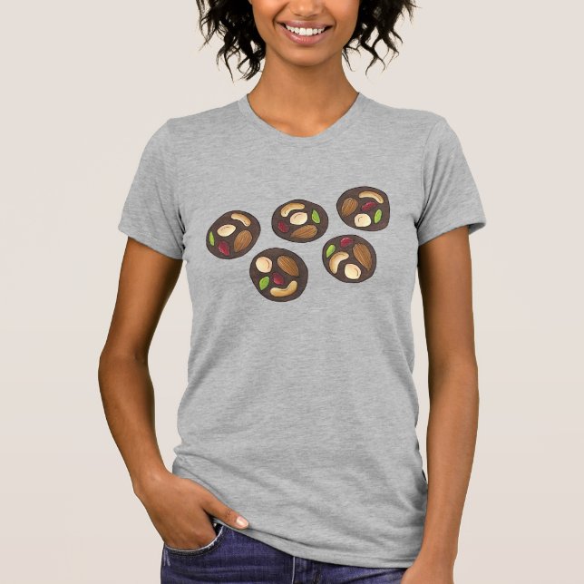 T-shirt Mendiants Chocolats français Chocolatier Chocoholi (Devant)