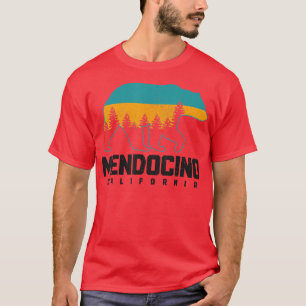T-shirt Mendocino California Bear Grizzly Pride Extérieur 