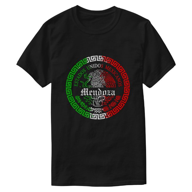 T-shirt Mendoza Nom Chemise mexico (Mendoza Last name Mexico themed T-shirt Men)