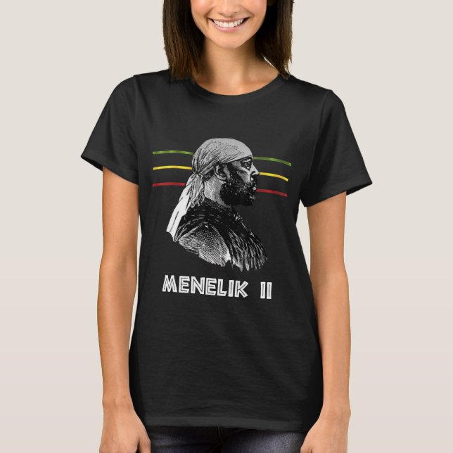 T-shirt Ménélik II d'Éthiopie (Devant)
