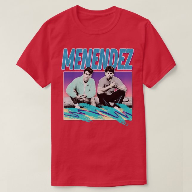 T-shirt Menendez Brothers 90s Véritable crime Esthétique (Design devant)