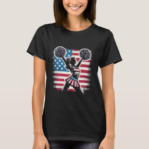 T-shirt Mèneur de claques America US Drapeau 4 juillet P