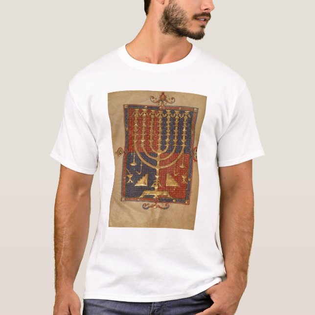 T-shirt Menorah et d'autres navires du temple (Devant)