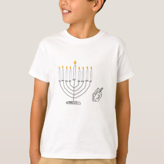 T-shirt Menorah et Dreidel