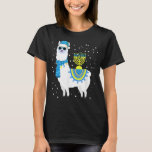 T-shirt Menorah Hanoukka Llama Cute Alpaca Chanukah 5<br><div class="desc">Menorah Hanoukka Llama Cute Alpaca Chanukah 5</div>