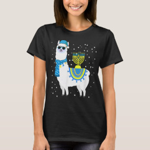 T-shirt Menorah Hanoukka Llama Cute Alpaca Chanukah 5