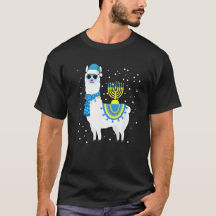 T-shirt Menorah Hanukka Lama Mignon Alpaca Chanukah 2