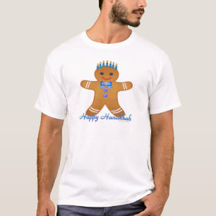 T-shirt Menorah homme en pain d'épices Hanukkah joyeux