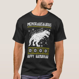 T-shirt Menorahsaurus Happy Hanoukka Dino Chanukah Toddler