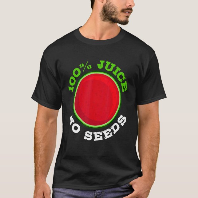 T-shirt Mens 100 Jus Pas De Graines Watermelon Vasectomie (Devant)