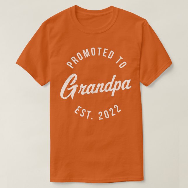 T-shirt Mens 1st Time Grand-père EST 2022 Nouveau Premier  (Design devant)