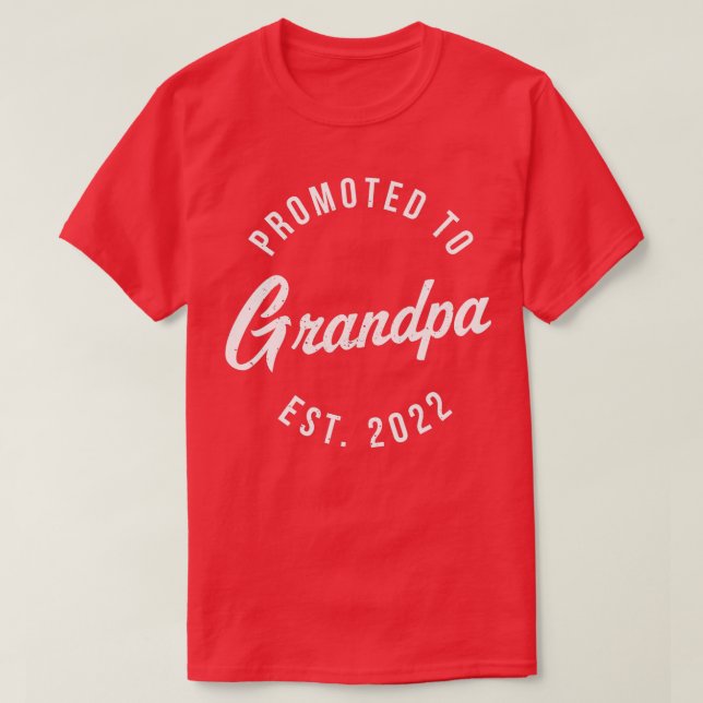 T-shirt Mens 1st Time Grand-père EST 2022 Nouveau Premier  (Design devant)