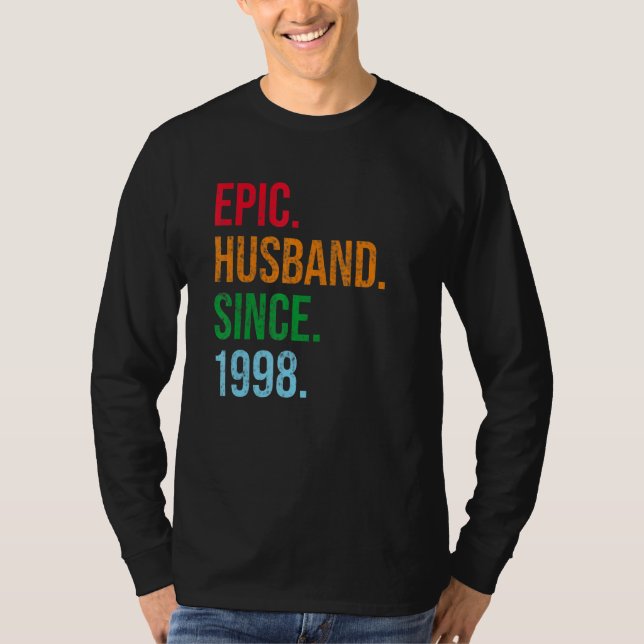 T-shirt Mens 25th Wedding Anniversary Ideas Epic Husband S (Devant)