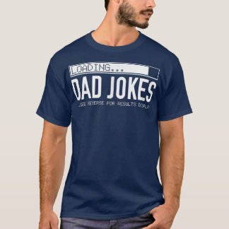 T-shirt Mens 2 Sided Dad Jokes (list On Back) Funny Father