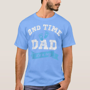 T-shirt Mens 2e seconde fois Papa c'est un garçon genre ré