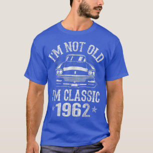 T-shirt Mens 60 Year Old Vintage 1962 Classic Car 60th Bir