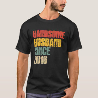 T-shirt Mens 7th Wedding Anniversary for Him Handsome Husb