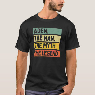 T-shirt Mens Aden L'Homme Le Mythe La Légende Personaliz