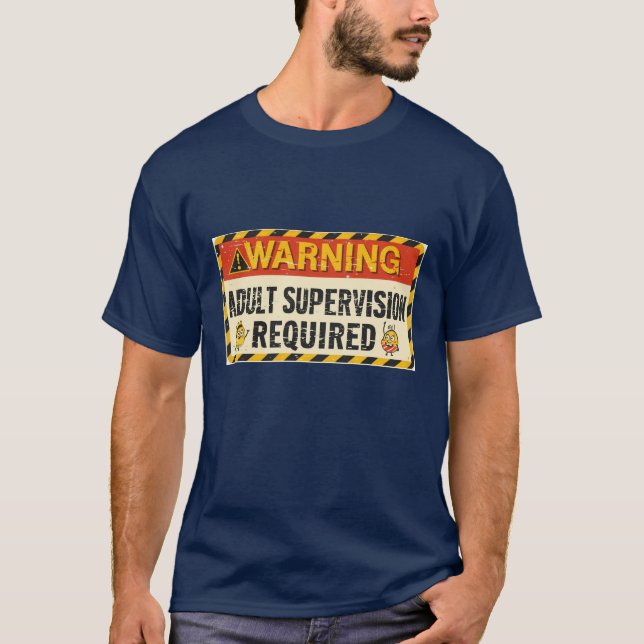 T-shirt Men's Adult Supervision Shirt (Devant)